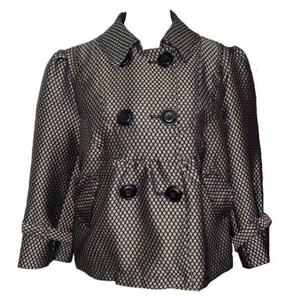 Vintage style  Apt 9 Black & Gray Dots Jacket - Picture 1 of 6
